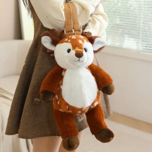 Söt mjuk kawaii-ryggsäck för skolan med sengångare, lejon, får, lemur, giraff, kanin, hjort eller elefant 16 Söt mjuk kawaii-ryggsäck för skolan med sengångare, lejon, får, lemur, giraff, kanin, hjort eller elefant
