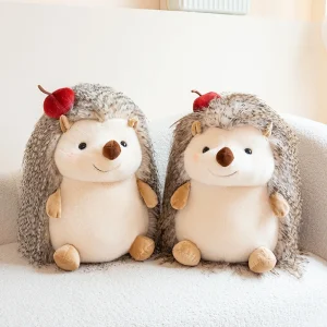 Hedgehog som plyschkudde, Chubby och kawaii, rund hedgehogmotiv long haired, 23–43 cm 11 Hedgehog som plyschkudde, Chubby och kawaii, rund hedgehogmotiv long haired, 23–43 cm