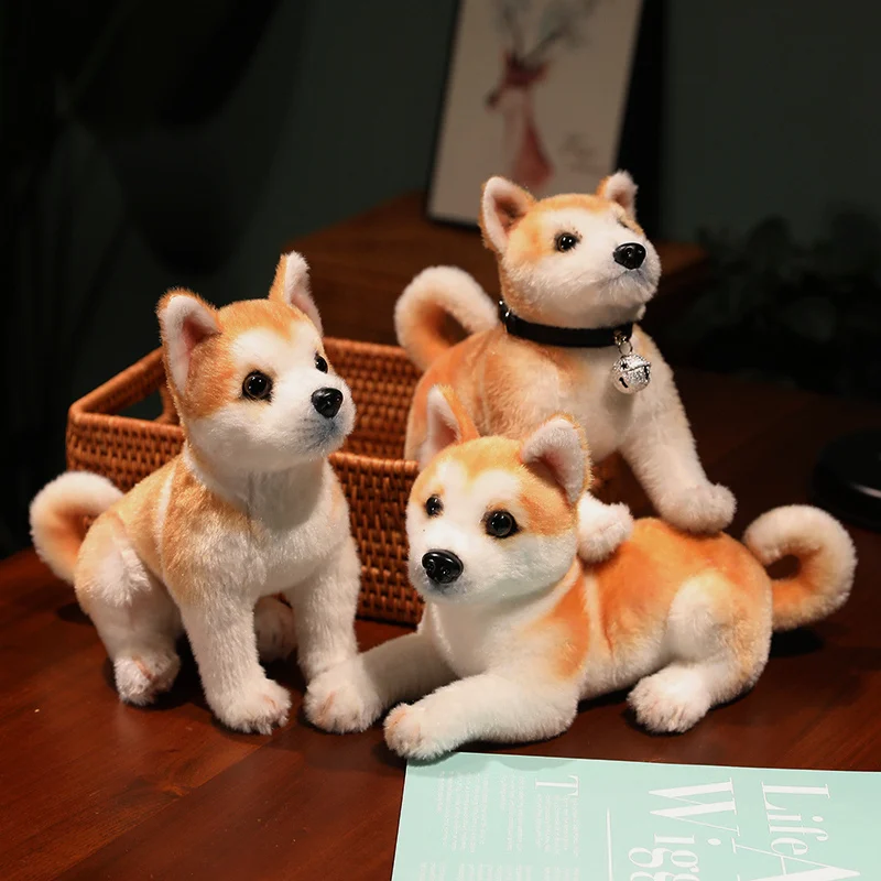 Fluffigt hund gosedjur med naturtroget Akita- och Shiba Inu-valputseende, för barn 3 Fluffigt hund gosedjur med naturtroget Akita- och Shiba Inu-valputseende, för barn - Bild 3