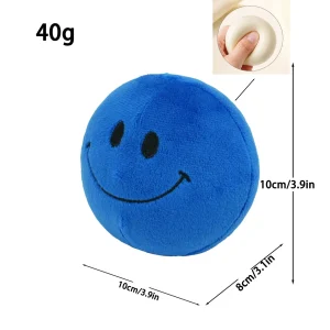 Verity gosedjur som en gul smileyboll med skräckspelsinspirerad karaktärsdesign