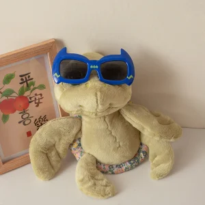 Tortoise gosedjur på med realistisk havssköldpaddsform och mjuk plysch, 24 cm
