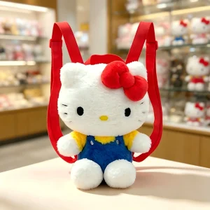 Äkta Sanrio Hello Kitty-ryggsäck i kawaii anime- och tecknad stil, present för barn