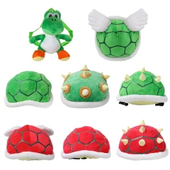 Mjuk Koopa Troopa-docka i kawaii-stil, utformad som ryggsäck och karaktärsväska