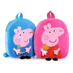 Gris som nyckelring, mjuk och tecknad style, peppa george mjuka grisryggsäckar