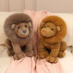 Lejon gosedjur från Lion King, mjuk kudde med gyllene man för barn, 35–45 cm
