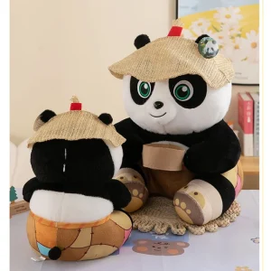 Ett panda gosedjur med Po i kinesiskt kung fu-tema, söt kramkudde för läggdags 12 Ett panda gosedjur med Po i kinesiskt kung fu-tema, söt kramkudde för läggdags