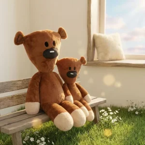 Mr. Bean gosedjur som söt björnfigur och mjuk soff- och sovkompis, 30–110 cm
