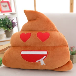 Djurfigurer gosedjur som plyschkudde, Poop-themed och kawaii, 25–45 cm