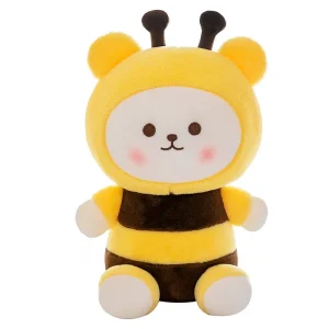 Kawaii tecknat bi som björn gosedjur, mjukt och kramvänligt för barn vid läggdags 11 Kawaii tecknat bi som björn gosedjur, mjukt och kramvänligt för barn vid läggdags