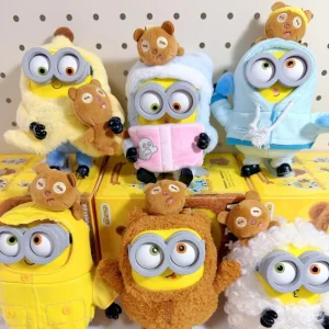 Minions Best Friends Together-serien, trendiga samlarfigurer som nyckelringar