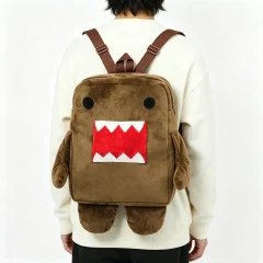 Söt brun kawaii-väska med Domo-kun som ryggsäck, tecknad modell, 1, 5 eller 8 st.