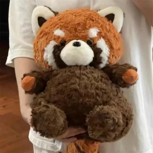 Panda gosedjur i tecknad stil med tvättbjörn, kramkudde för födelsedag, 25–35 cm 9 Panda gosedjur i tecknad stil med tvättbjörn, kramkudde för födelsedag, 25–35 cm