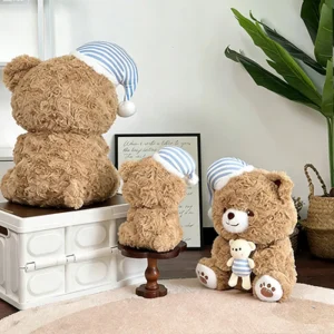 Kawaii björn gosedjur med godnattmotiv, mjuk nalle som födelsedagspresent, 25–35 cm 9 Kawaii björn gosedjur med godnattmotiv, mjuk nalle som födelsedagspresent, 25–35 cm