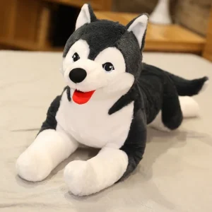 Alternative view of Kawaii husky som hund gosedjur, 65 cm, med simulationsinspirerad design för barn