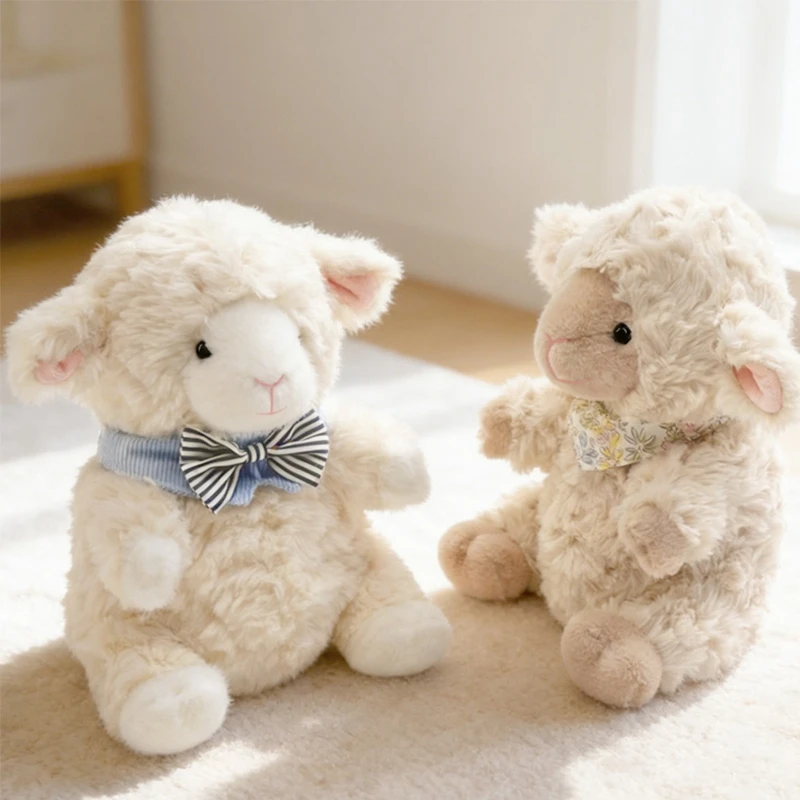Kawaii får gosedjur som fluffig kramkudde med svart ansikte i tecknad stil, 22 cm 4 Kawaii får gosedjur som fluffig kramkudde med svart ansikte i tecknad stil, 22 cm - Bild 4