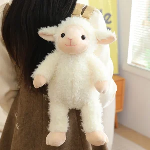 Söt mjuk kawaii-ryggsäck för skolan med sengångare, lejon, får, lemur, giraff, kanin, hjort eller elefant 23 Söt mjuk kawaii-ryggsäck för skolan med sengångare, lejon, får, lemur, giraff, kanin, hjort eller elefant