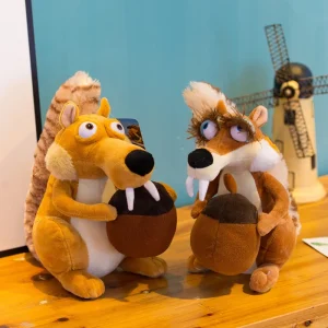 Disney Ice Age sabeltandad tiger gosedjur med mammut, ekorre och sengångare i gripdesign 12 Disney Ice Age sabeltandad tiger gosedjur med mammut, ekorre och sengångare i gripdesign