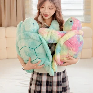 Tortoise gosedjur i kawaii-stil, mjuk plyschkudde med sköldpaddsform, 35 cm