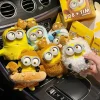 Minions Bob och Tim, fluffiga nyckelringar med cosplaykläder för barn och fans som present