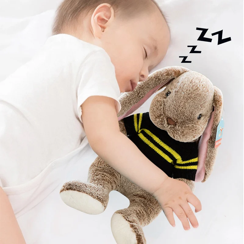 Kawaii kanin gosedjur med långa öron, sovande tecknad kramkudde som födelsedagspresent 5 Kawaii kanin gosedjur med långa öron, sovande tecknad kramkudde som födelsedagspresent - Bild 5