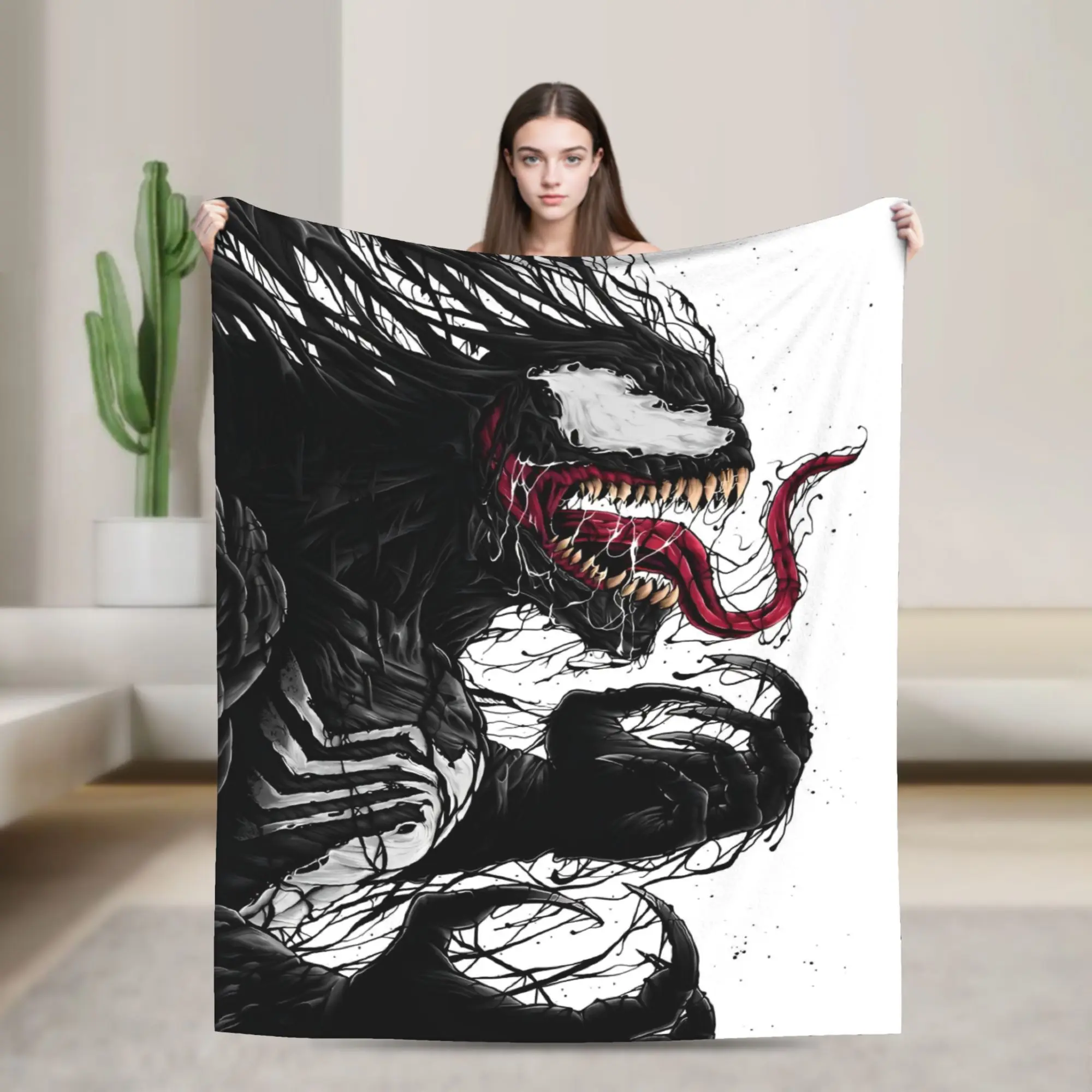 Varm och mjuk Venom-pläd i streetinspirerad stil, även som sängöverkast, 102–204 cm 7 Varm och mjuk Venom-pläd i streetinspirerad stil, även som sängöverkast, 102–204 cm - Bild 7