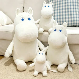 Hippo gosedjur som ankakudde, vit och söt, moomins anka tecknad stil, 35–50 cm 10 Hippo gosedjur som ankakudde, vit och söt, moomins anka tecknad stil, 35–50 cm