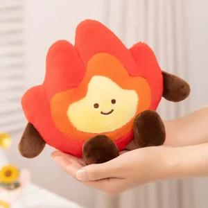 Flame gosedjur i anime-stil som lekfull plyschkudde med tecknat uttryck, 22–46 cm 10 Flame gosedjur i anime-stil som lekfull plyschkudde med tecknat uttryck, 22–46 cm