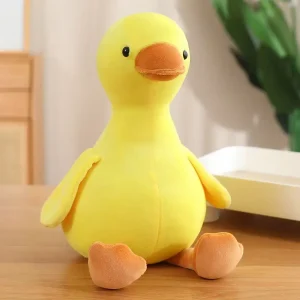 Bee gosedjur med flaxande kabelvingar, söt kawaii-figur i tecknad anime-stil