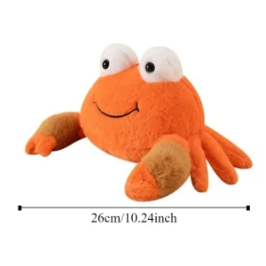 Mjukt crab gosedjur med naturtrogen form, fluffig textur och havsinspirerad design 12 Mjukt crab gosedjur med naturtrogen form, fluffig textur och havsinspirerad design