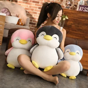 Kawaii pingvin gosedjur som mjuk kudde för flickor, sängkläder och rumsdekor 11 Kawaii pingvin gosedjur som mjuk kudde för flickor, sängkläder och rumsdekor