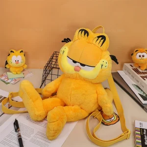 Garfield-familjens söta skolryggsäck av hög kvalitet för barn och vuxna, present 12 Garfield-familjens söta skolryggsäck av hög kvalitet för barn och vuxna, present