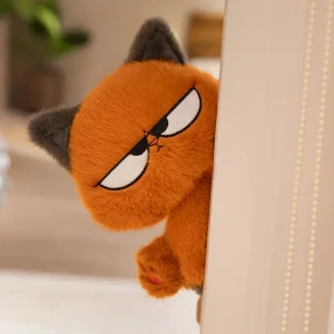25 cm orange katt gosedjur med söt, cool och kreativ design för barn och hemmet