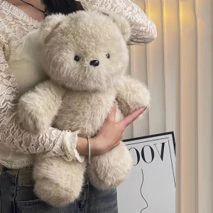 Sött björn gosedjur som kramkudde med springande design, födelsedagspresent för barn 12 Sött björn gosedjur som kramkudde med springande design, födelsedagspresent för barn