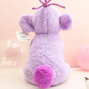 Elefant gosedjur i mjuk lila plysch med Lumpy från filmen Pooh's Heffalump, 25 cm