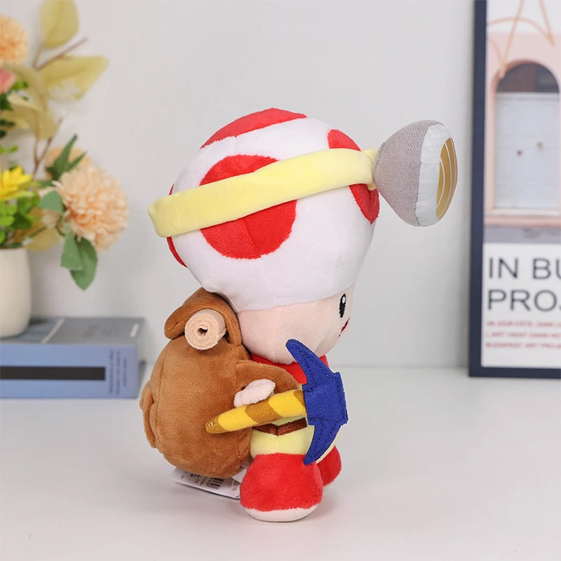 Captain Toad gosedjur från Super Bros och Treasure Tracker, mjuk docka med söt stil 3 Captain Toad gosedjur från Super Bros och Treasure Tracker, mjuk docka med söt stil - Bild 3