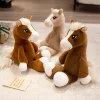 22 cm horse gosedjur med stora ögon, mjuk klassisk födelsedagspresent för barn