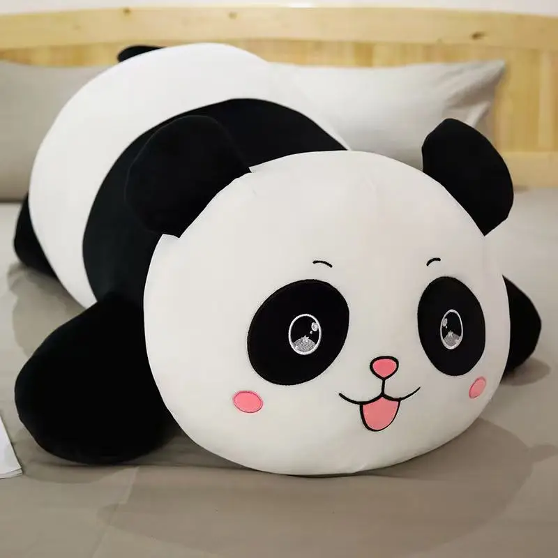 Panda gosedjur som handgjord kawaii-kudde i söt tecknad anime-stil, värmande present 2 Panda gosedjur som handgjord kawaii-kudde i söt tecknad anime-stil, värmande present - Bild 2