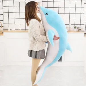 Delfin gosedjur som jättestor, mjuk sovkudde med charmig design för vila, 50–160 cm 14 Delfin gosedjur som jättestor, mjuk sovkudde med charmig design för vila, 50–160 cm