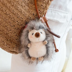 Lejon som nyckelring, söt and adorable och Mini, igelkottar mjuk fluffig ryggsäcken