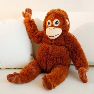 Naturtroget apa gosedjur som orangutang, 66 cm, extra mjukt i anime- och tecknad stil