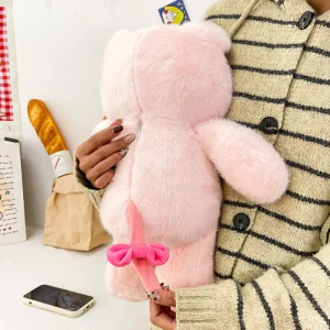 Alternative view of Sött rosa gris gosedjur som mjuk kawaii-prydnadskudde för soffan och present till vuxen
