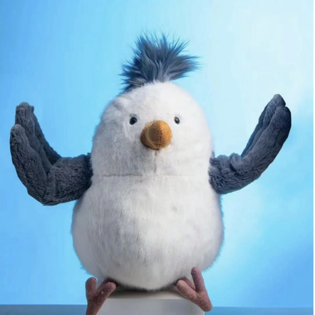 Seagull gosedjur som handgjord måsfågel i tecknad anime- och kawaii-stil, 25 cm 7 Seagull gosedjur som handgjord måsfågel i tecknad anime- och kawaii-stil, 25 cm - Bild 7