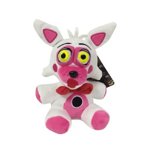 Björn gosedjur med spelkaraktären Bonnie från Five Nights at Freddy’s i tecknad stil