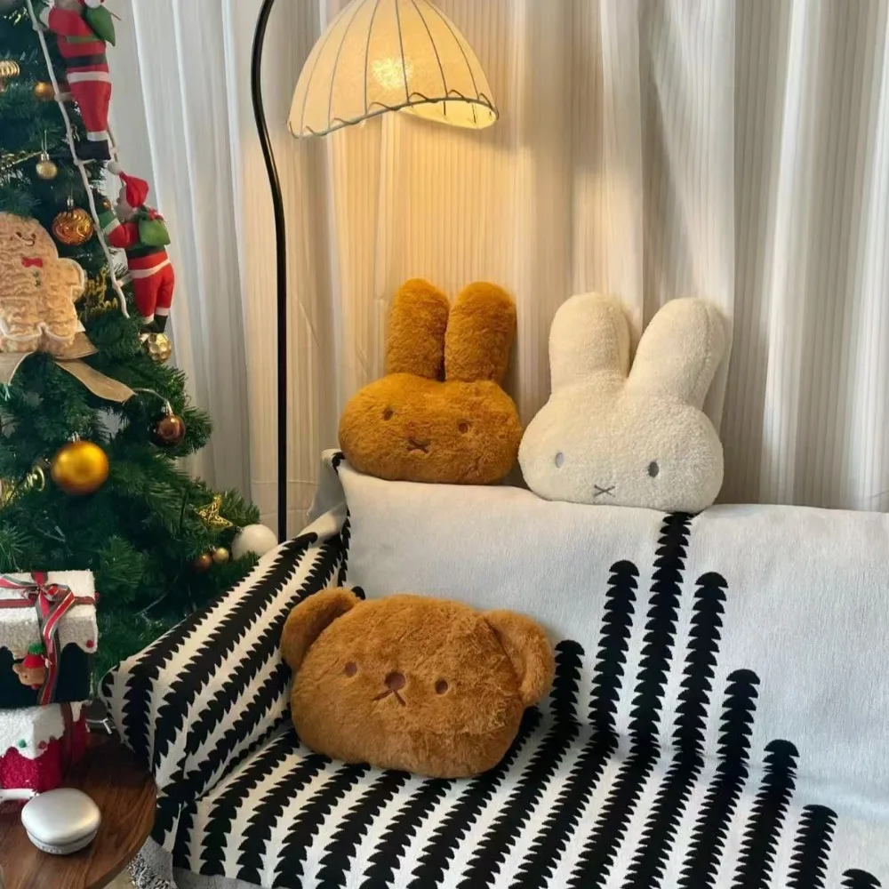 Miffy gosedjur i kawaii-stil som söt, mjuk och bekväm soffkudde samt present 2 Miffy gosedjur i kawaii-stil som söt, mjuk och bekväm soffkudde samt present - Bild 2