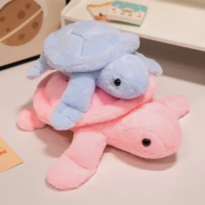 Tortoise gosedjur i kawaii-stil med mjuk kudde och sköldpaddsform, 25–35 cm