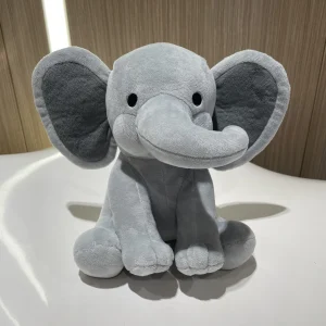 Elefant gosedjur, 25 cm, grått och rosa med kawaii-design för barnrum och som gåva 9 Elefant gosedjur, 25 cm, grått och rosa med kawaii-design för barnrum och som gåva