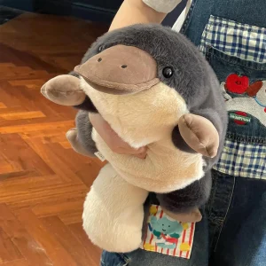 Platypus gosedjur som plyschkudde, Grey och söt, 70–90 cm