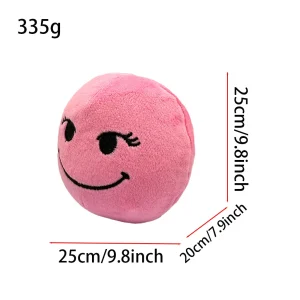 Verity gosedjur som en gul smileyboll med skräckspelsinspirerad karaktärsdesign