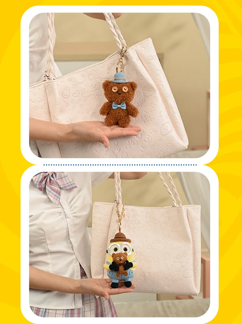 Minions Tim Bear björn gosedjur med Bob, tecknad gentleman-design som present 6 Minions Tim Bear björn gosedjur med Bob, tecknad gentleman-design som present - Bild 6