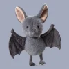 Grått kawaii Bat gosedjur från Broox, hängande tecknad figur för hemmet, 26 cm